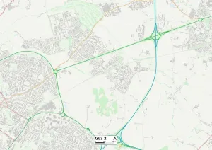GL3 2 Print Map Sector Map of Gloucester