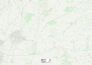 Gloucester GL9 1 Postcode Sector Print Map