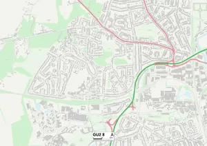 GU - Guildford Prints: Guildford GU2 8 Print Map Sector