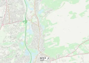 Rushmoor GU12 5 Print Map Sector