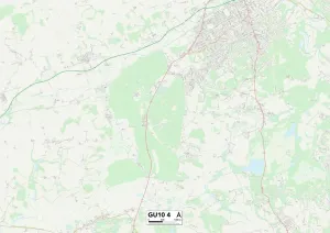 GU10 4 Print Map of Waverley Guildford Area