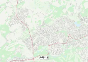 GU - Guildford Prints: Woking GU21 2 Print Map Sector