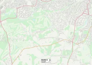 Woking GU22 0 Print Map Sector Guide