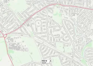 HA - Harrow Prints: Harrow HA3 0 Print Map Sector