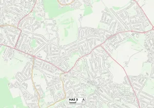 Harrow HA5 3 Postcode Sector Print Map