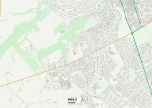 Harrogate HG2 0 Print Map Sector Guide