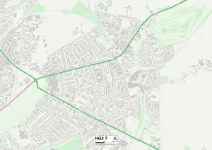 Harrogate HG2 7 Print Map Sector