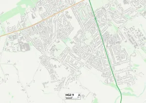 HG - Harrogate Prints: Harrogate HG2 9 Postcode Sector Print Map