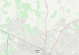 Wycombe HP13 5 Print Map Sector