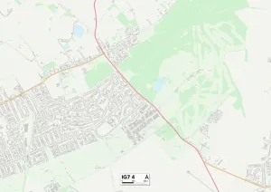 Epping Forest IG7 4 Print Map