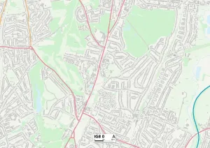 Redbridge IG8 0 Print Map Postcode Sector