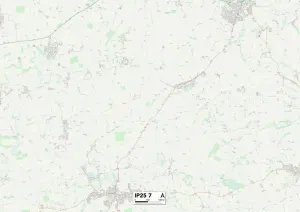 Breckland IP25 7 Print Map Sector
