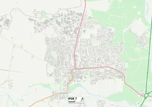 IP - Ipswich Prints: Forest Heath IP28 7 Print Map