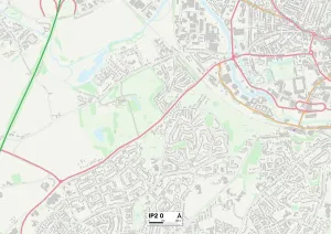 Ipswich IP2 0 Print Map Sector