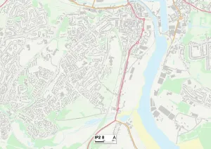 Ipswich IP2 8 Print Map Sector