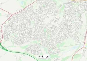 IP - Ipswich Prints: Ipswich IP2 9 Print Map Sector