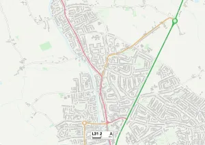 Sefton L31 2 Postcode Sector Print Map