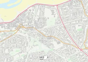 Lancaster LA4 5 Print Map Sector