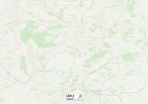 Llandrindod Wells LD8 2 Print Map Sector