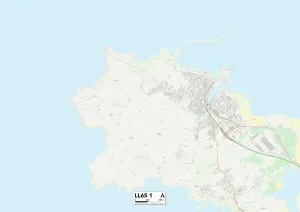 Anglesey LL65 1 Print Map Sector