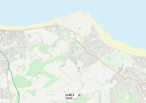 Conwy LL30 3 Print Map