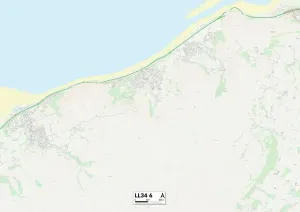 Conwy LL34 6 Print Map Sector