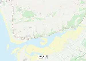 Gwynedd LL35 0 Print Map Sector