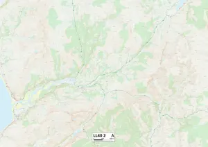 Gwynedd LL40 2 Print Map Sector