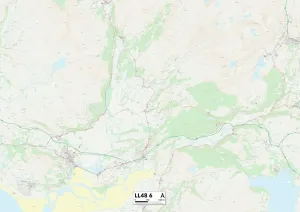 Gwynedd LL48 6 Postcode Sector Print Map
