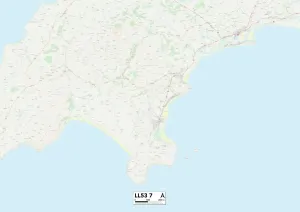 Gwynedd LL53 7 Print Map Sector