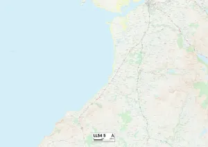 Gwynedd LL54 5 Print Map