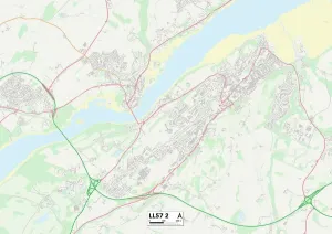 Gwynedd LL57 2 Print Map Sector