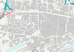 Leeds LS1 5 Print Map Sector