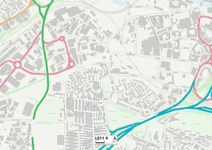 Leeds LS11 9 Print Map Sector