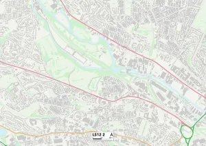Leeds LS12 2 Print Map Sector