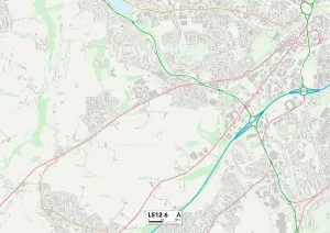 Leeds LS12 6 Print Map Sector Map