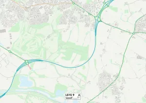 LS - Leeds Prints: Leeds LS15 9 Print Map Sector