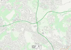 Leeds LS16 5 Postcode Sector Print Map
