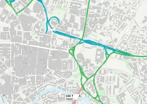 Leeds LS2 7 Print Map Sector