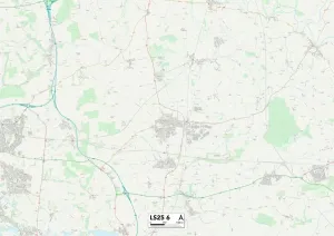 Leeds LS25 6 Print Map Sector