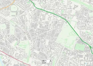 Leeds LS6 1 Print Map Sector Poster
