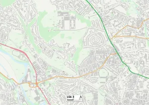 Leeds LS6 3 Postcode Sector Print Map