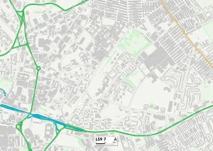 Leeds LS9 7 Print Map Sector