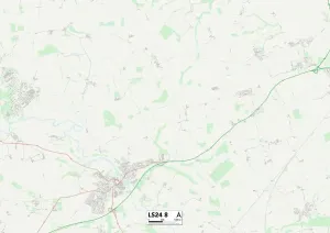 LS - Leeds Prints: Selby LS24 8 Print Map