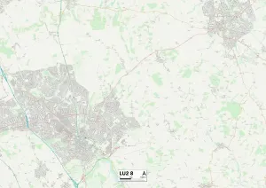 Luton LU2 8 Print Map Sector Map