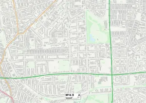 Trafford M16 8 Print Map Sector