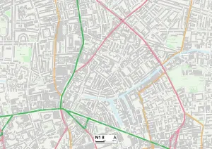 Hackney N1 8 Print Map Sector Map