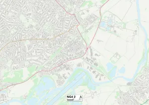 Gedling NG4 2 Print Map Sector Guide
