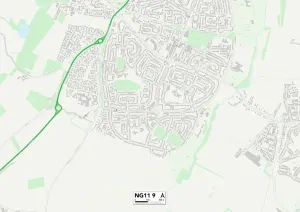 Nottingham NG11 9 Print Map Sector