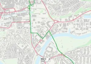 Nottingham NG2 3 Print Map